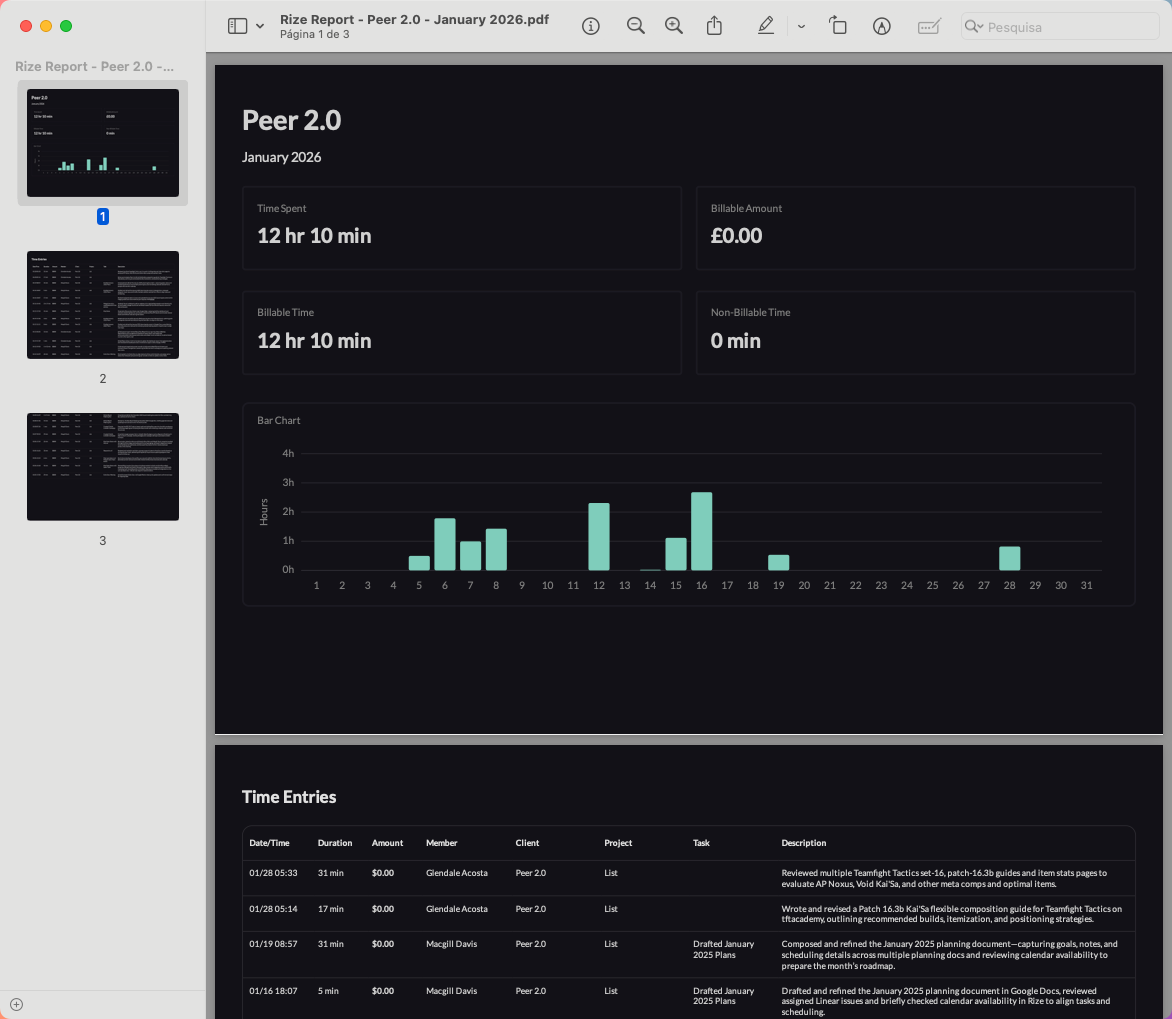 PDF Landscape Option